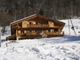 chalet en hiver