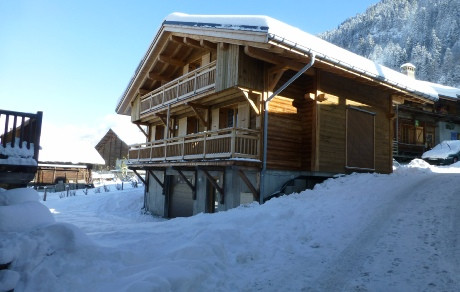 chalet en hiver