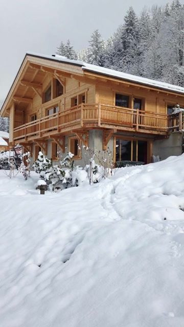 chalet en hiver